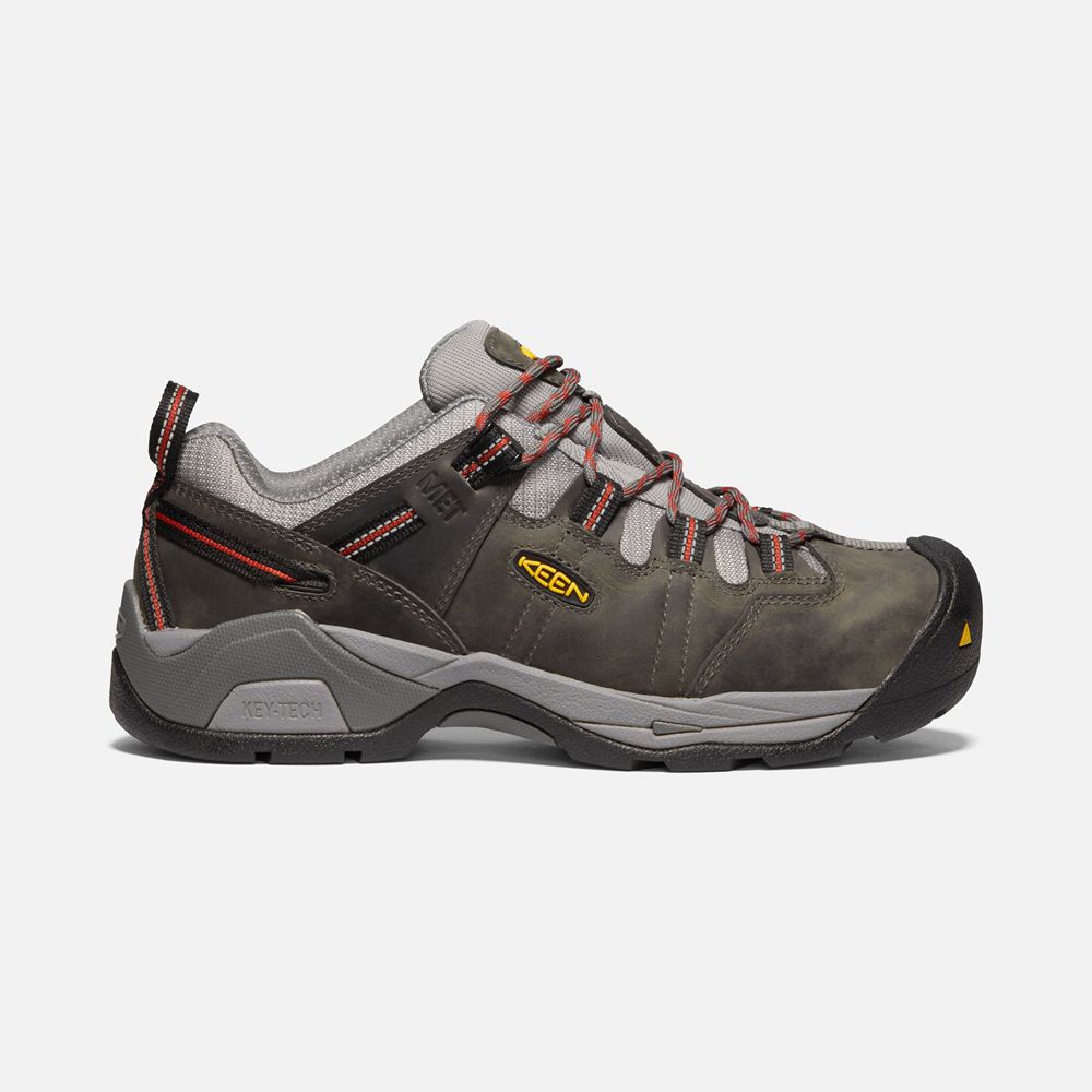 Pantofi Keen Romania Barbati Gri Inchis Detroit Xt Internal Met (Steel Toe) 8504-SBOJV